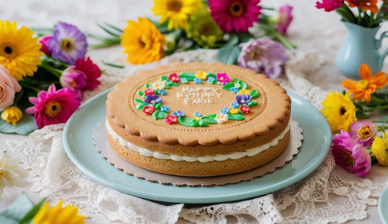 עוגת ביסקוויטים מעוצבת