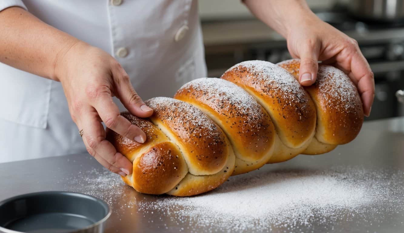 עוגת שמרים במילוי פרג