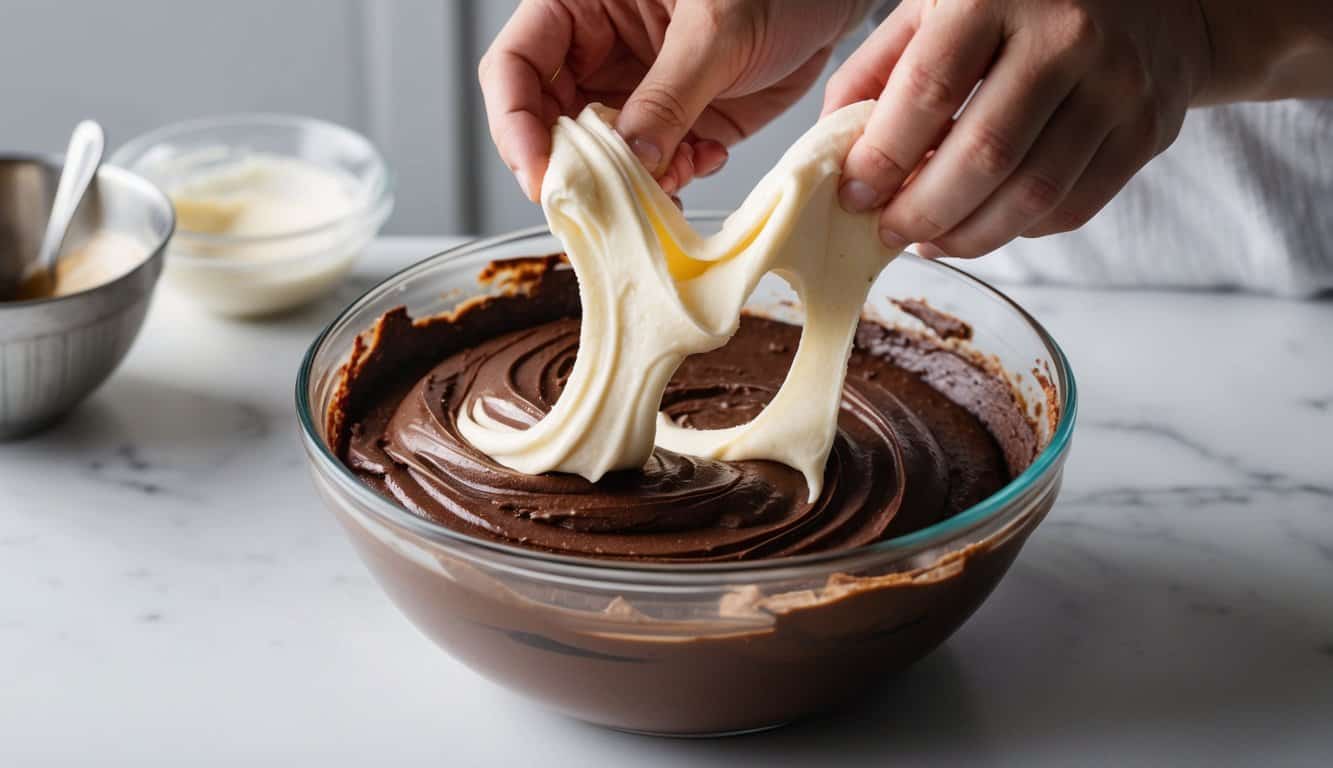 עוגת שיש בחושה עם שמנת חמוצה