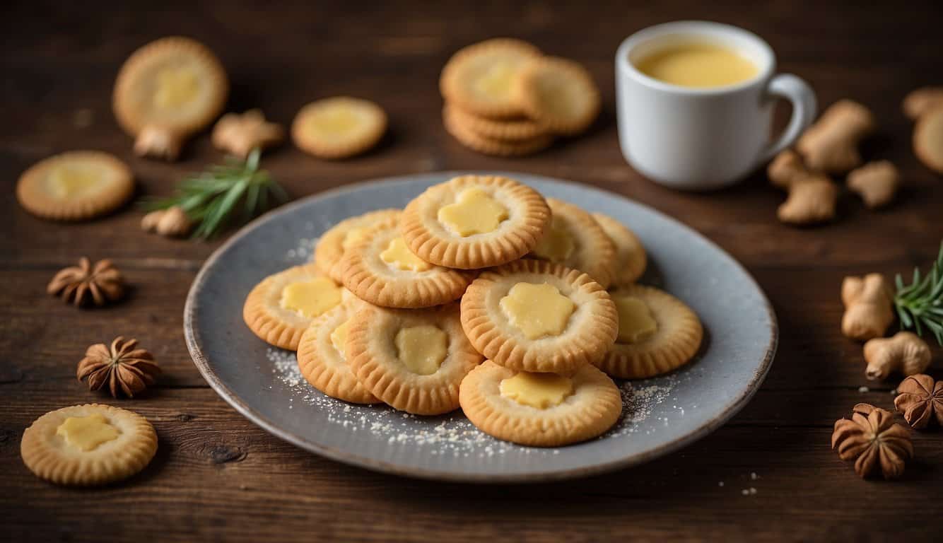 עוגיות חמאה וג'ינג'ר