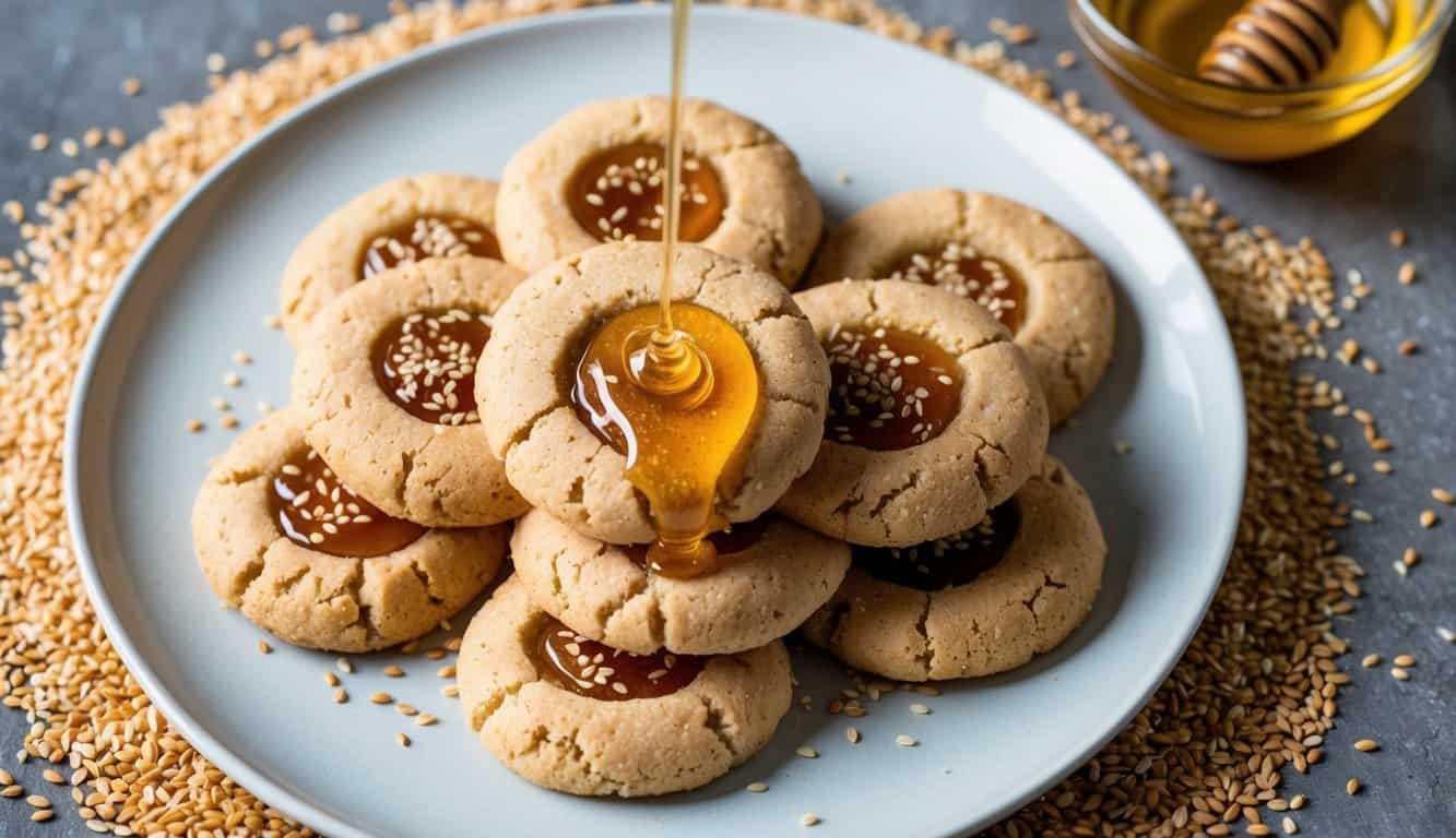 עוגיות טחינה עם קמח תופח